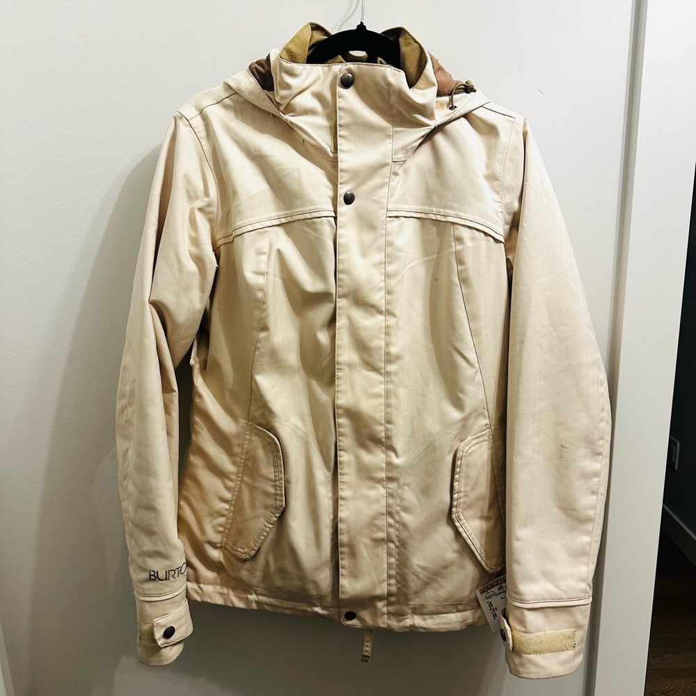 White Burton ski jacket